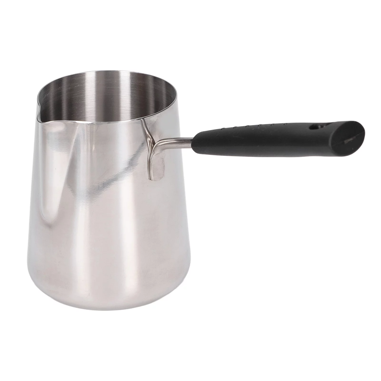 Turkish Coffee Pot 600ml Stainless Steel Glossy Surface High Temperature Resistant Easy to Clean Butter Warmer