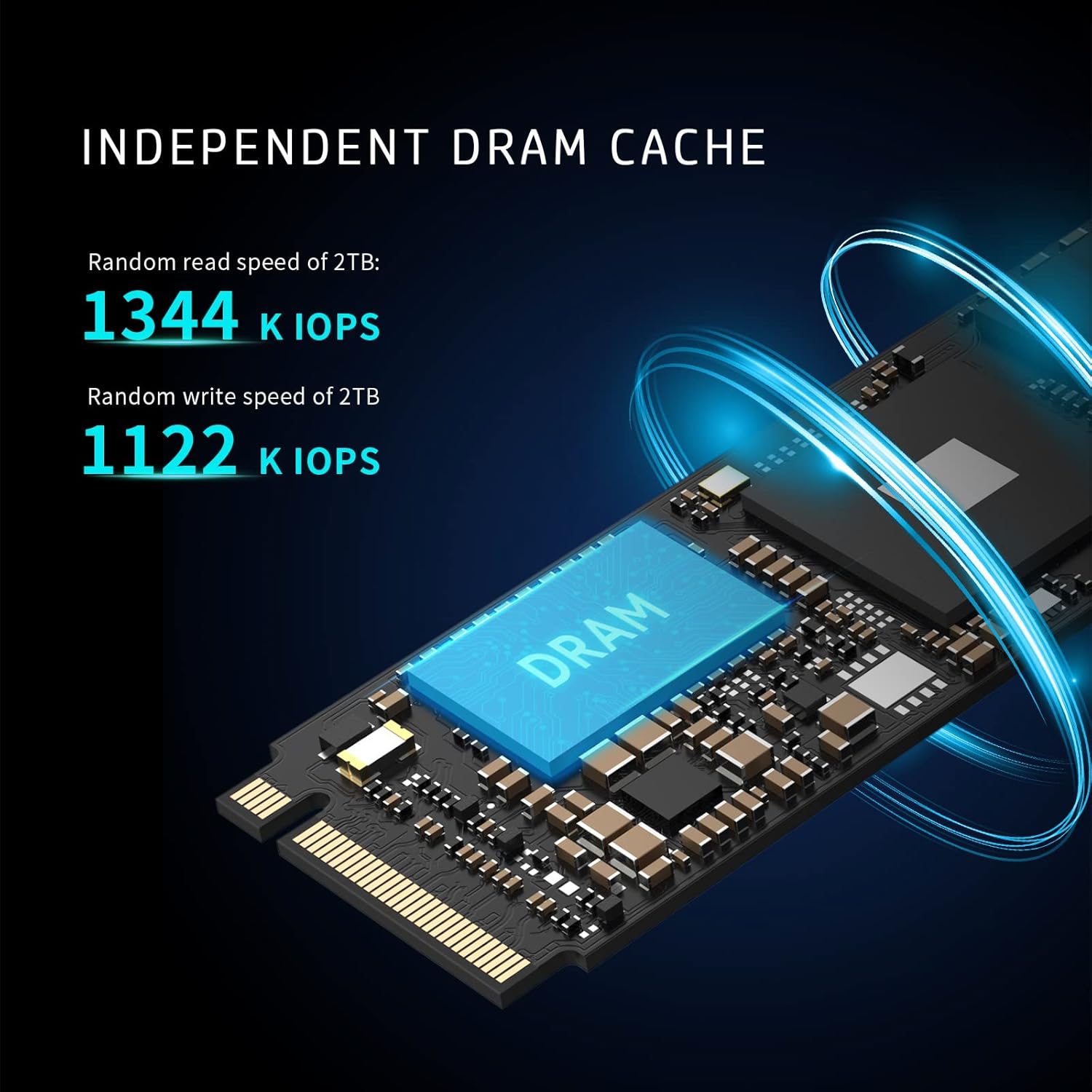 HP FX900 Pro 2TB NVMe GEN4 Gaming SSD - PCIe 16 Gb/s, M.2 2280 3D TLC NAND Internal Solid State Drive Up to 7400 MB/s with RAM Cache - 4A3U1AA#ABB