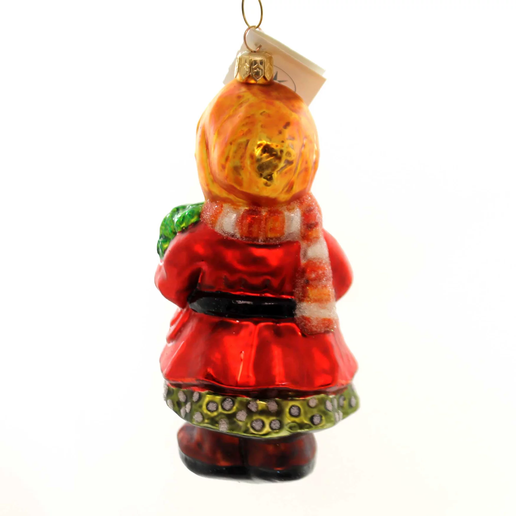 Christopher Radko EVERGREEN TIME Glass Girl Christmas 982190 Holly