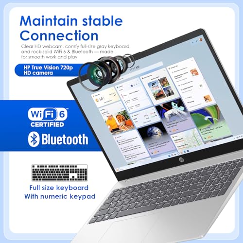 HP 15.6 Business Touchscreen Laptop Computer - w/Office Lifetime & Windows 11 Pro & DVD Drive | 15.6