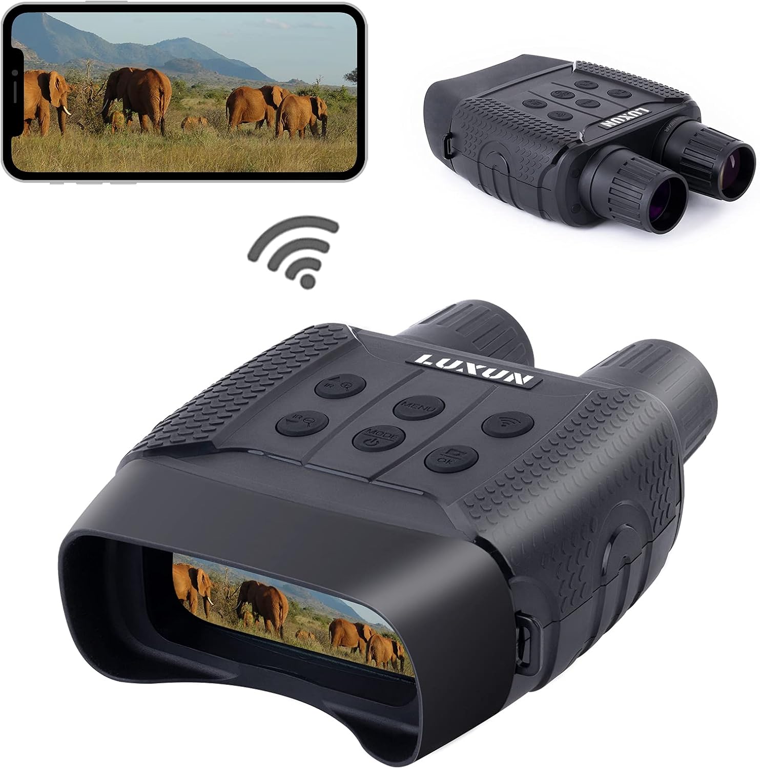 LUXUN Digital Night Vision Goggles Military Tactical for Hunting Infrared Goggle Binoculars for Adults Night Vision And Day With Camera Video Military Grade Night Vision Goggle Survival Gear Equipment