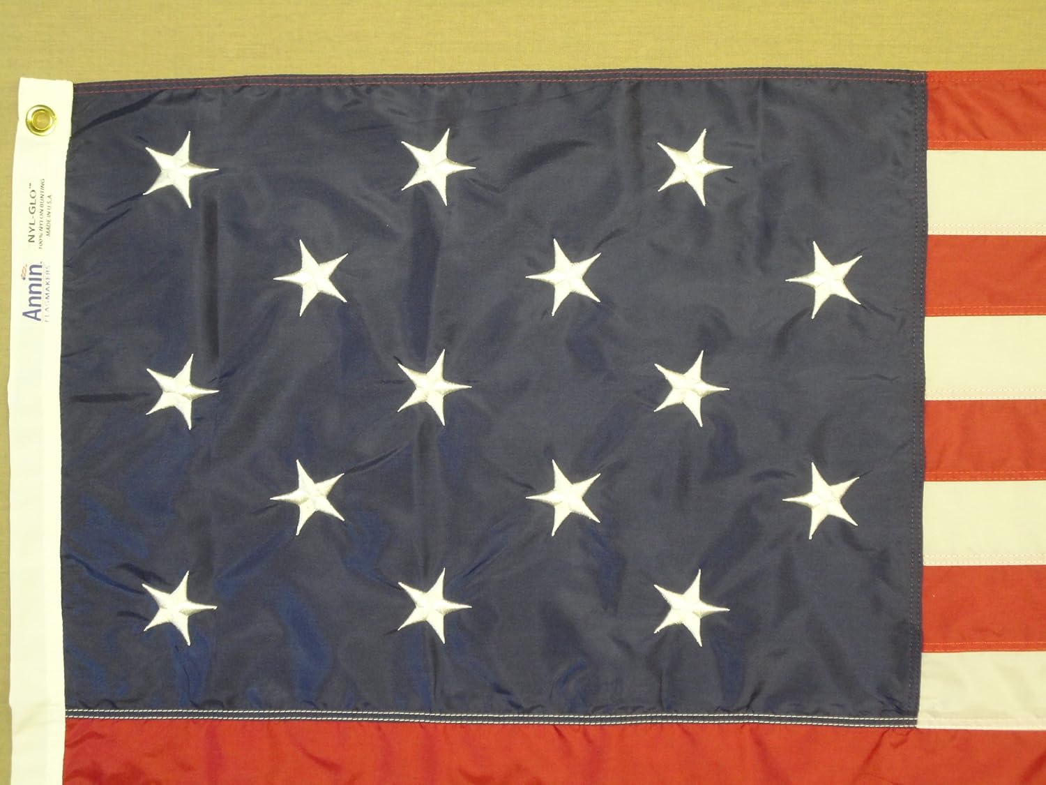Annin Flagmakers Dyed Nylon American Flag, 3 x 5 Feet (Model 319395)