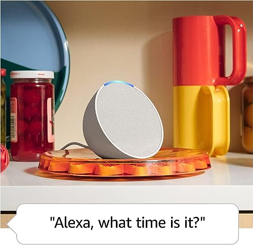 Amazon Echo Pop (newest model), Our smallest Alexa speaker, Fits in any room, Lavender Bloom