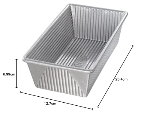 USA Pan Nonstick Standard Bread Loaf Pan, 1 Pound, Aluminized Steel