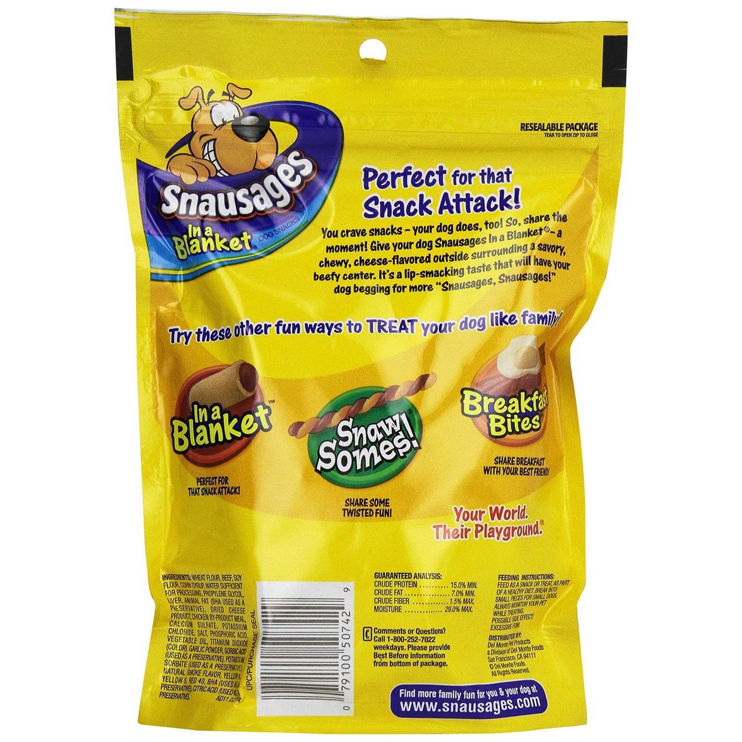 Snausages Dog Snacks In a Blanket - Pet Supplies online store