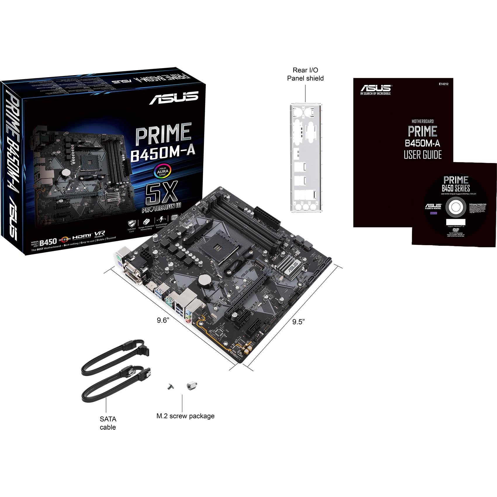 ASUS Prime B450M-A/CSM mATX AMD Motherboard - Socket AM4