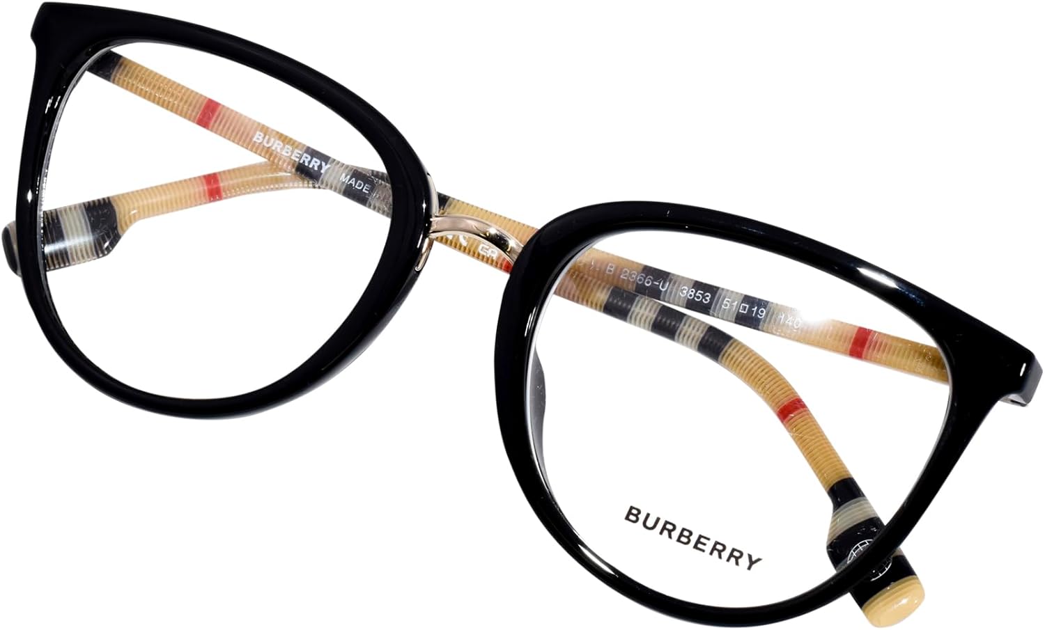 BURBERRY Eyeglasses BE 2366 U 3853 Katie Black