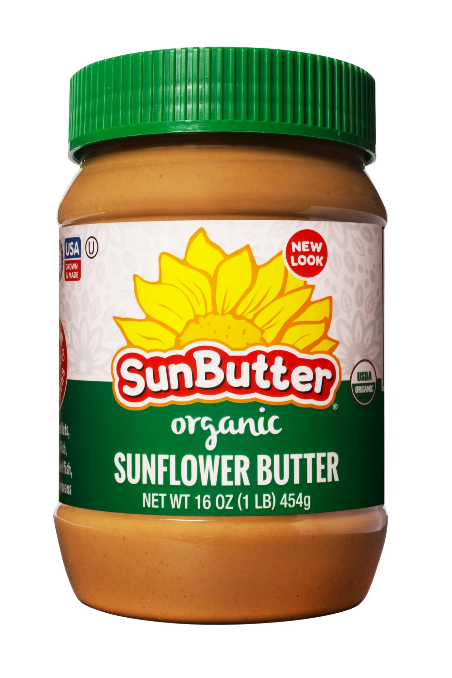 (5 pack) SunButter Organic Sunflower Butter, Regular 16 oz Jar