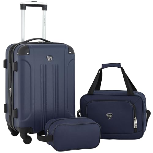 Travelers Club Chicago Hardside Expandable Spinner Luggage, Teal, 20