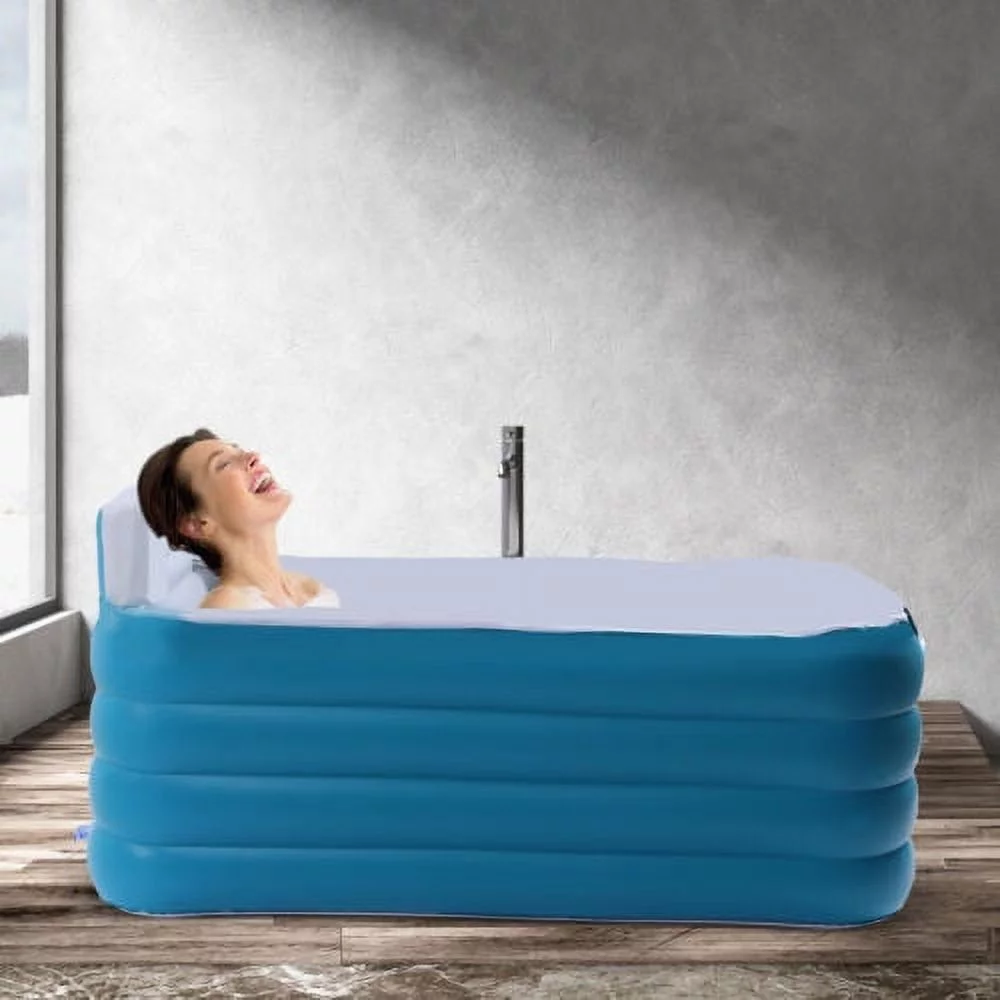 Foldable Portable Modern Automatic Blow Up Bathtub PVC Inflatable Adult Bath Tub