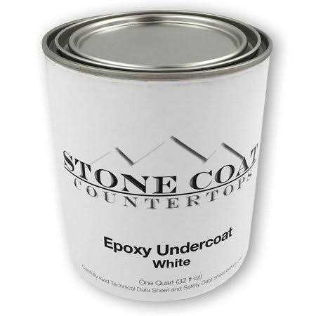 Stone Coat Countertops White Epoxy Undercoat – Epoxy Paint and Primer Mix for Coating MDF, Plywood, and Porous Materials! Great for DIY Countertop