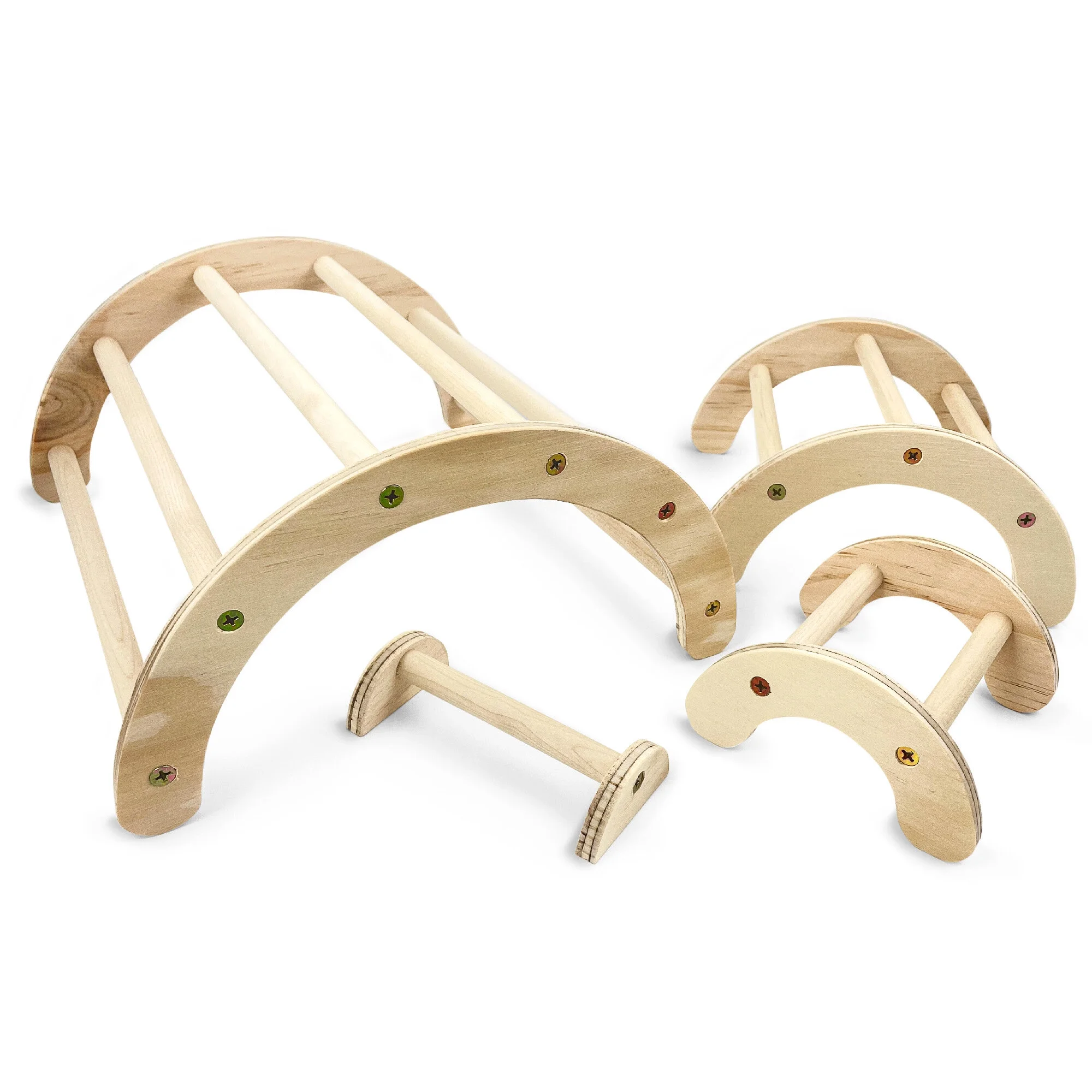 Backyard Barnyard Chick Perch (4 Pack) Made in USA!!! Strong Jungle Gym Natural Wood Roosting Bar Chicken Toys for Brooder and Coop Baby Birds El Pollitos La Pollita Pollos Gallinas Polluelos