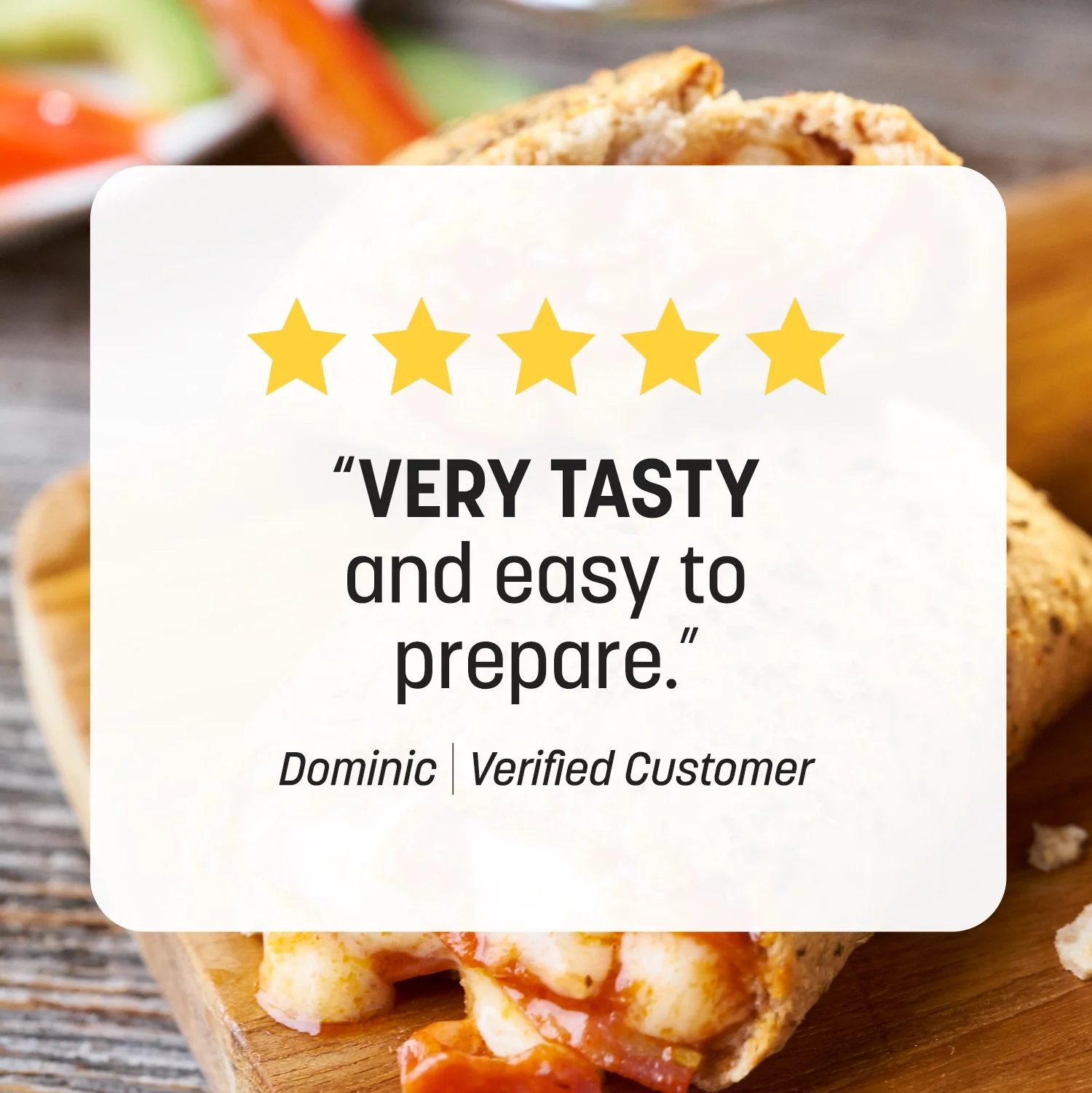 Nutrisystem Frozen Chicken Mozzarella Lunch Melt, Packaged Meal, 12 Count