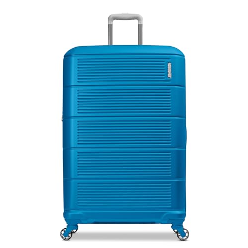 American Tourister Stratum 2.0 Expandable Hardside Luggage with Spinner Wheels, Purple Haze, Carry-on