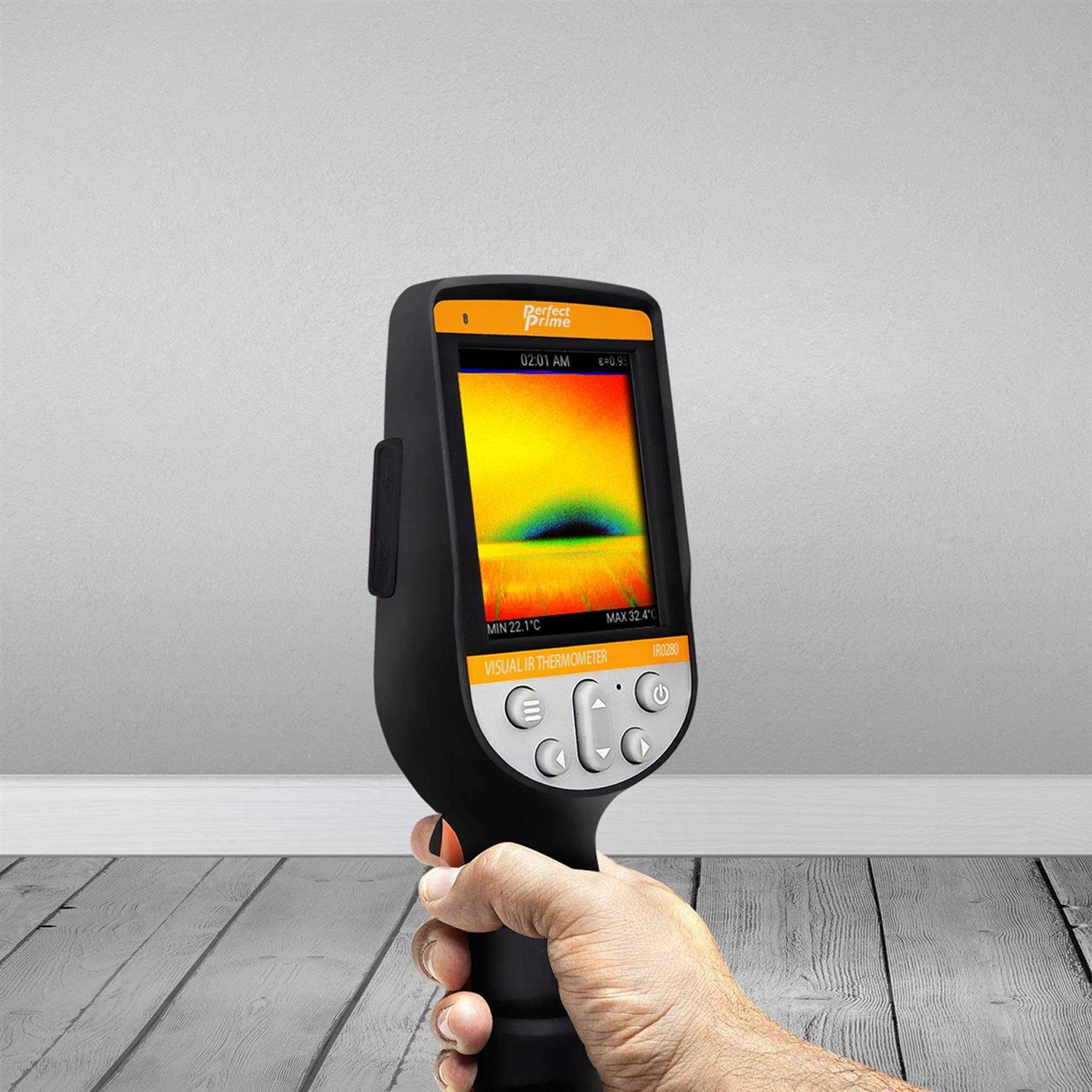 PerfectPrime IR0280 Infrared Thermal Imager & Visible Light Camera/Video Record 1024 Pixels & Temperature Range from -22~1832°F