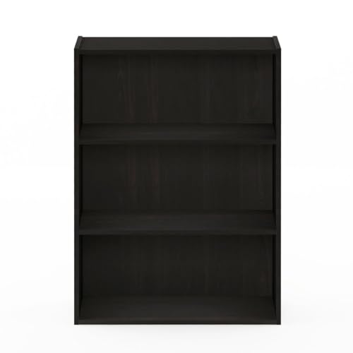 Furinno Pasir 3-Tier Open Shelf Bookcase, Americano
