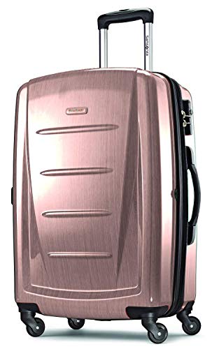 Samsonite Winfield 2 Hardside Expandable Luggage with Spinner Wheels, Brushed Anthracite, Checked-Large 28-Inch