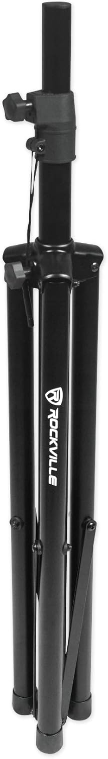 (2)Rockville RSG12 12 3Way 1000 Watt 8Ohm Passive DJ PA Speaker +Stands +Cables