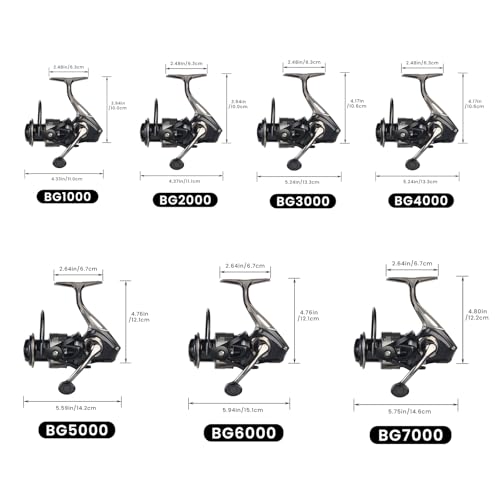 HAUT TON 8000/10000/12000 Big Game Surf Spinning Fishing Reel,20KG Drag Power. Backlash-Free Bearings,Metal Reel Seat,Zinc Alloy Gear for Saltwater Inshore and Offshore Fishing