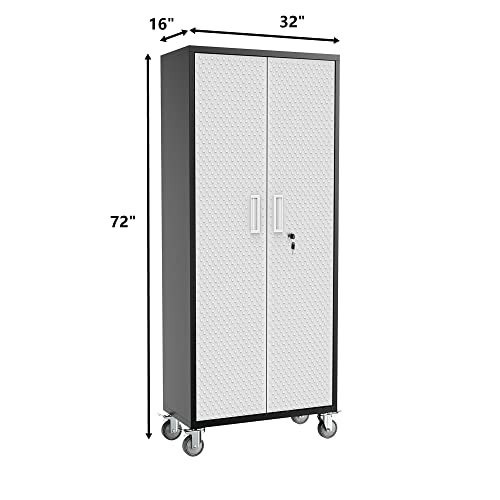 Tall Metal Garage Storage Cabinet, 72