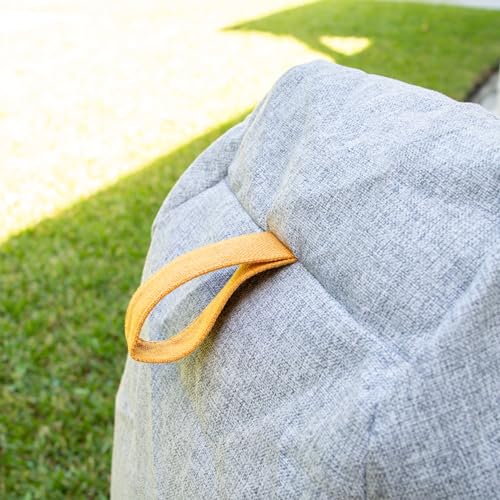 Big Joe Tuffet Weatherproof Bean Bag Chair, Paprika Bella Sunmax, Durable Weather Resistant Fabric, 2.5 feet Teardrop