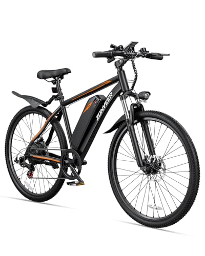 Electric Bike for Adults with 26'' Peak 500W Brushless Motor Ebike, 20MPH 40Miles Commuting Electric Mountain Bike with 360Wh Removable Battery, 7-Speed, 3 Level Assist