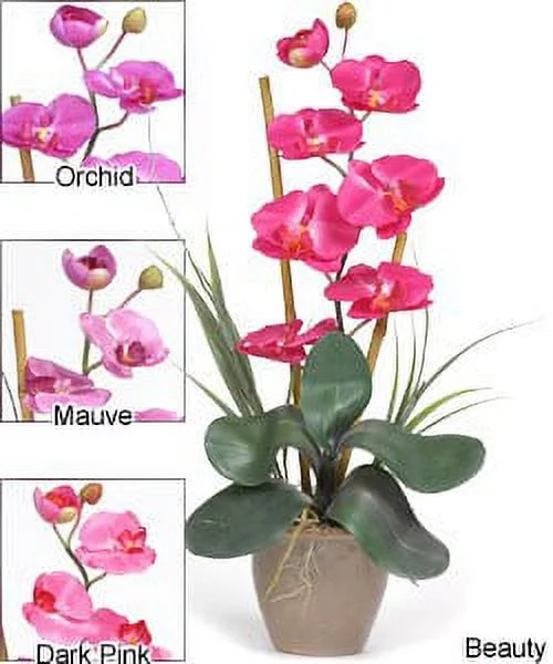 Nearly Natural Single-stem Phalaenopsis Silk Orchid Plant Orchid