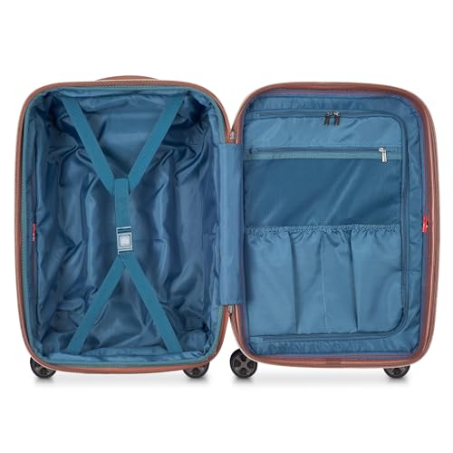 DELSEY PARIS Carrousel Hardside Expandable Luggage with Spinner Wheels, Navy, Carry-on 21 Inch
