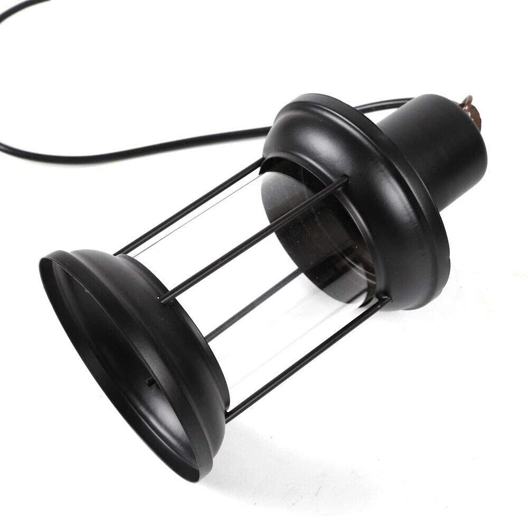 OUKANING 8-Light Farmhouse Chandelier, Retro Iron Wooden Frame Industrial Pendant Light Rustic Antique Ceiling Lamp Lighting Fixtures