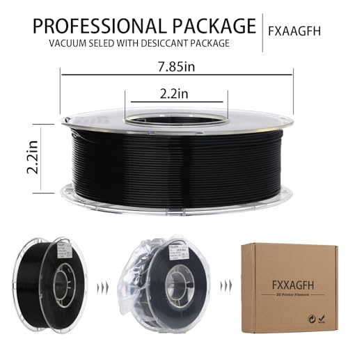 Rainbow 3D PLA Printer Filament 1.75 mm, Matte 3 D PLA Printing Print Filament +/-0.03mm, 1kg/2.2lbs