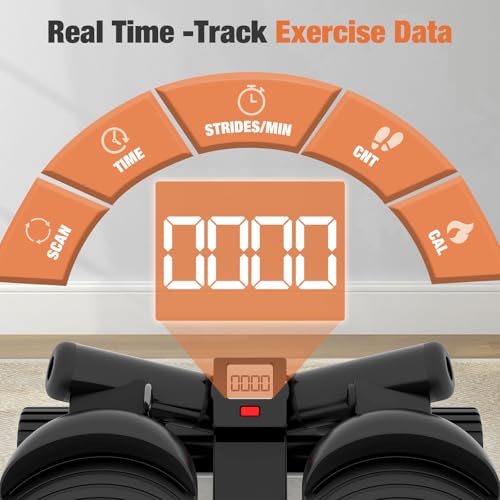 Pre-Assembled Adjustable Mini Stepper Stair Stepper Stepping Machine with Resistance Bands