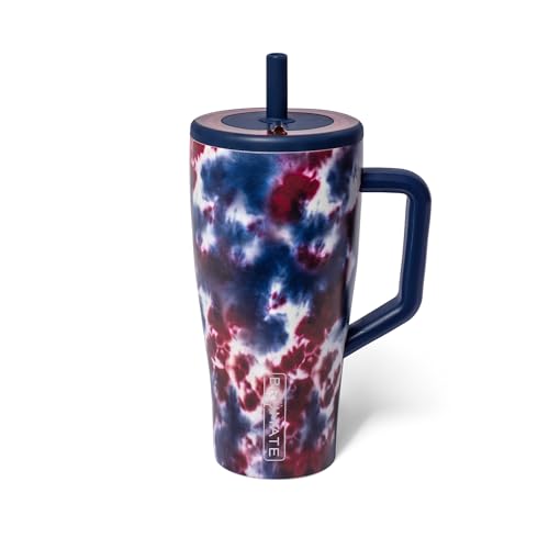 BrüMate Era 40 oz Tumbler with Handle and Straw | 100% Leakproof Insulated Tumbler with Lid and Straw | Made of Stainless Steel | Cup Holder Friendly Base | 40oz (Nightfall Blue)