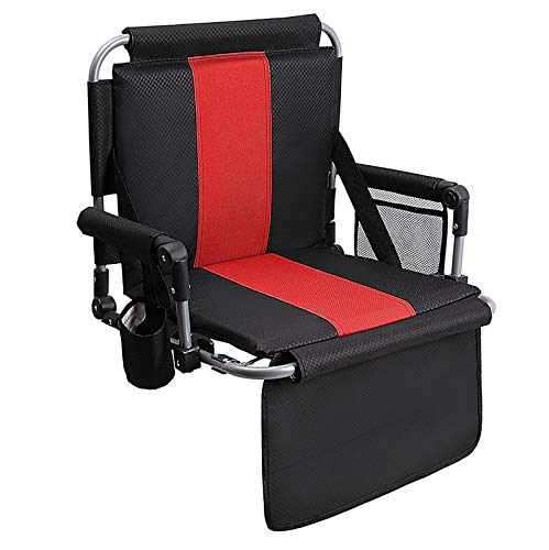 ALPHA CAMP Stadium Seat Chair for Bleachers with Back & Arm Rest