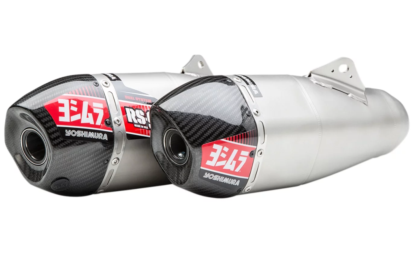 Yoshimura 961-1910 Rs-9 Header/Canister/End Cap Exhaust Dual Slip-On Ss-Al-Cf 22843BR520