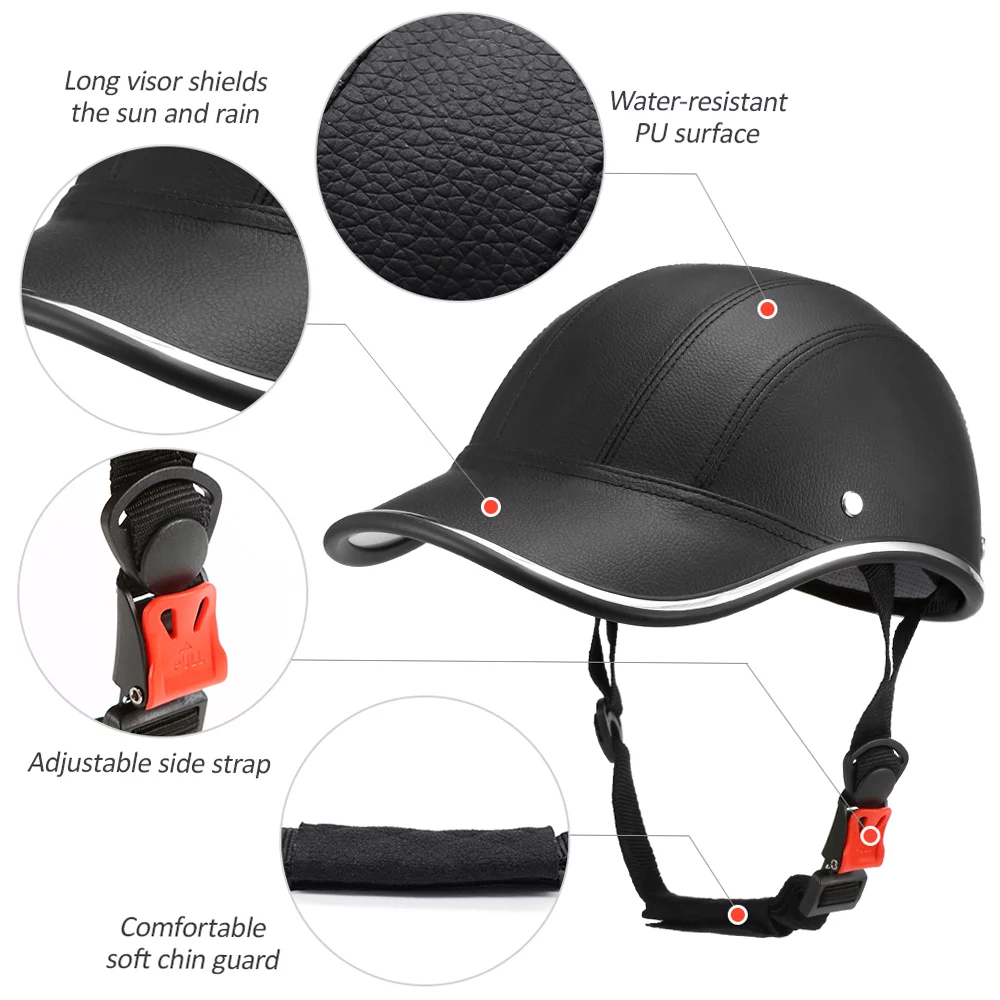 OWSOO Baseball Cap,Safety Helmet BaseballSafety Hat Bike And Stylish On - Stay And Stylish On Bike Stay And Stylish On Bike Rides BaseballHat Bike - Stay