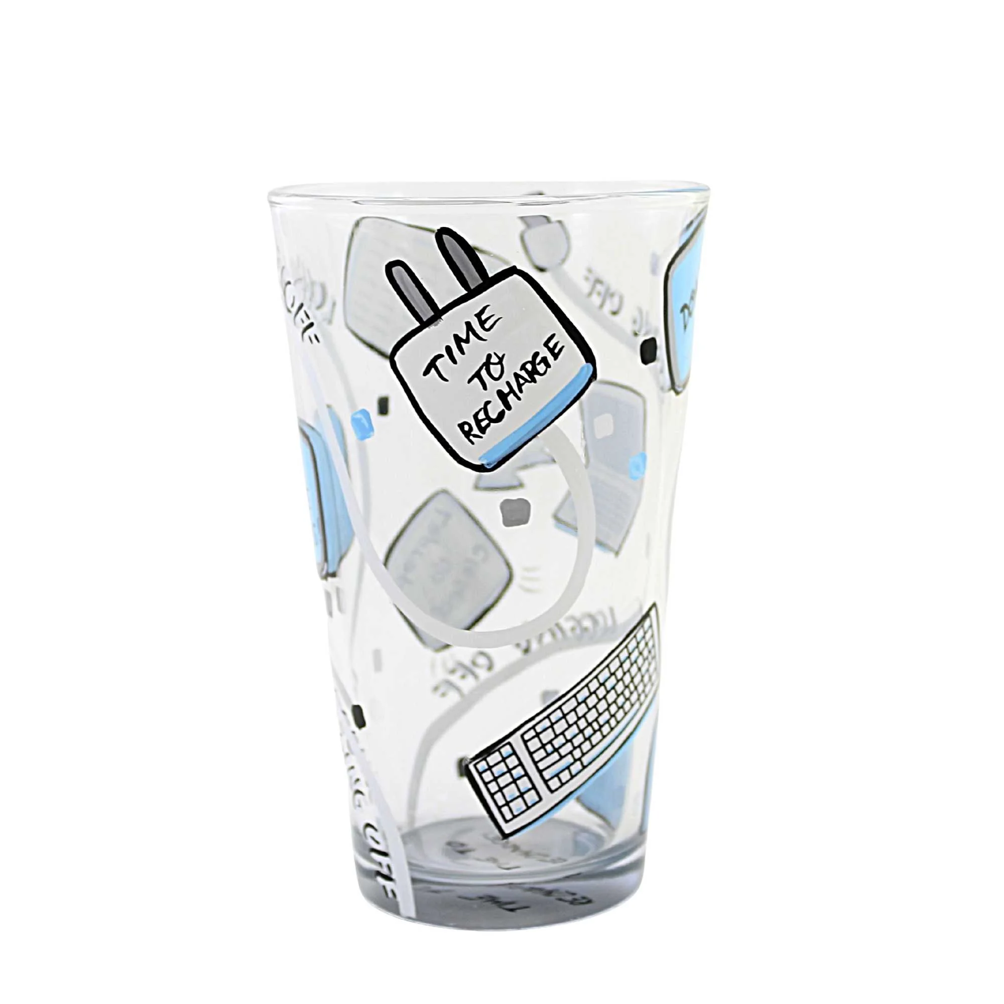 Tabletop Logging Off Pint Glass Glass Lolita Hand Painted 6011653