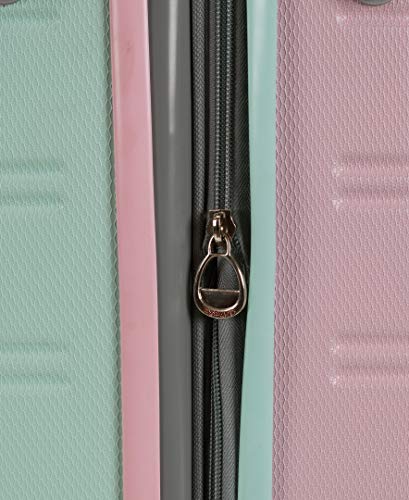 Rockland Melbourne Hardside Expandable Luggage with Spinner Wheels, 2TONENAVY, 2 Piece (20/28)