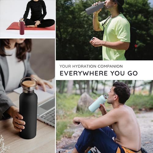 Bambaw 32 oz Water Bottle | Insulated Water Bottles | Water Bottle Stainless Steel | Insulated Travel Water Bottle | Insulated Water Bottle | Stainless Steel Water Bottles | 1 Liter Water Bottles