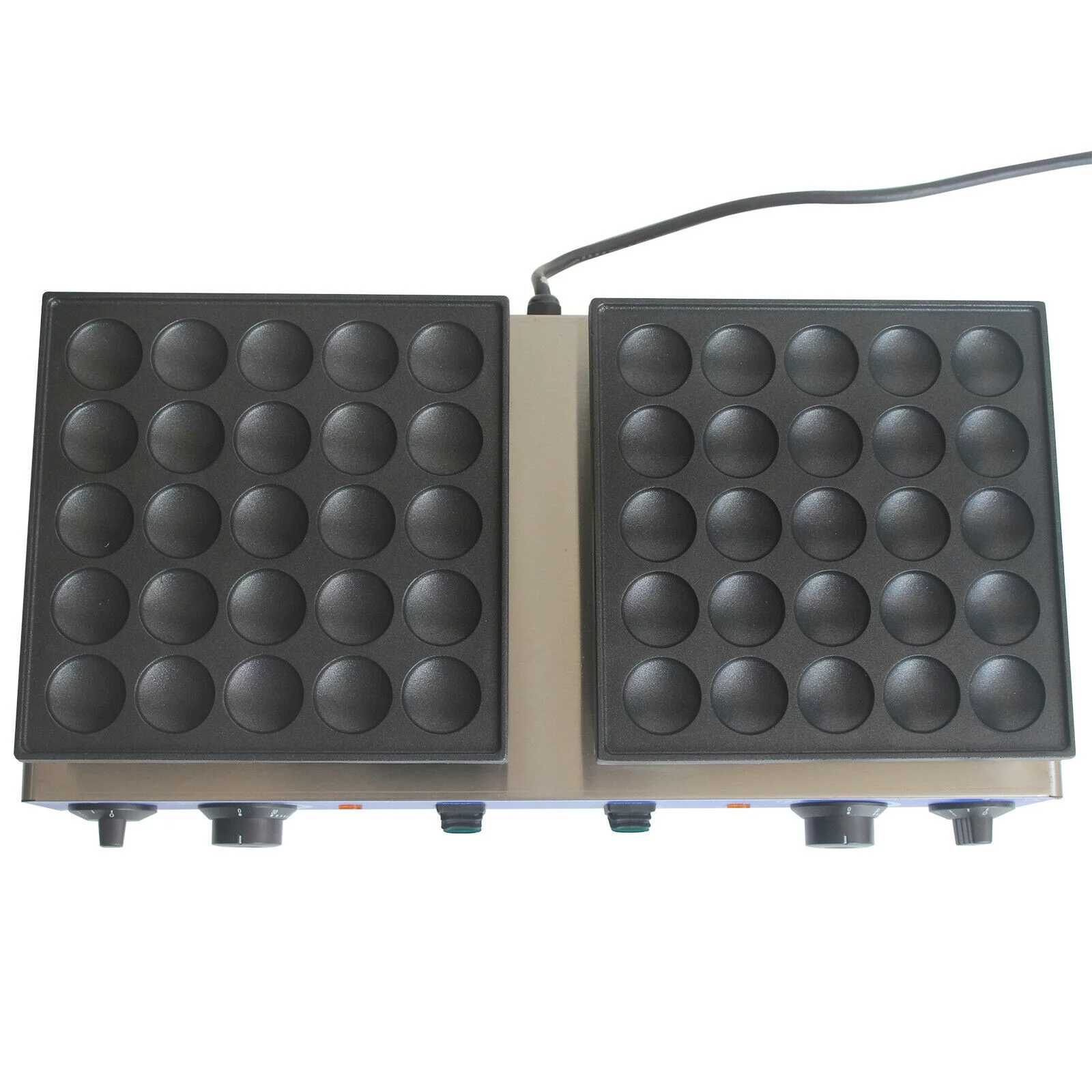 Mini 50PCS Dutch Pancake Baker Commercial Waffle Maker Machine 1.8in Nonstick Nonstick 110v Electric 50pcs 1.7