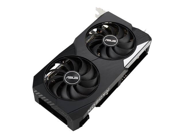 ASUS DUAL-RX6600-8G - Graphics card - Radeon RX 6600 - 8 GB GDDR6 - PCIe 4.0 - HDMI, 3 x DisplayPort
