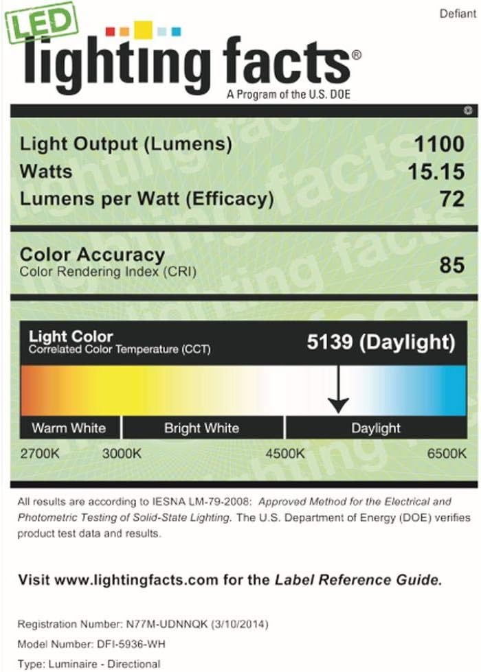Defiant DFI-5936-BK 180-Degree 2-Head Outdoor Motion Activated Black Flood Light