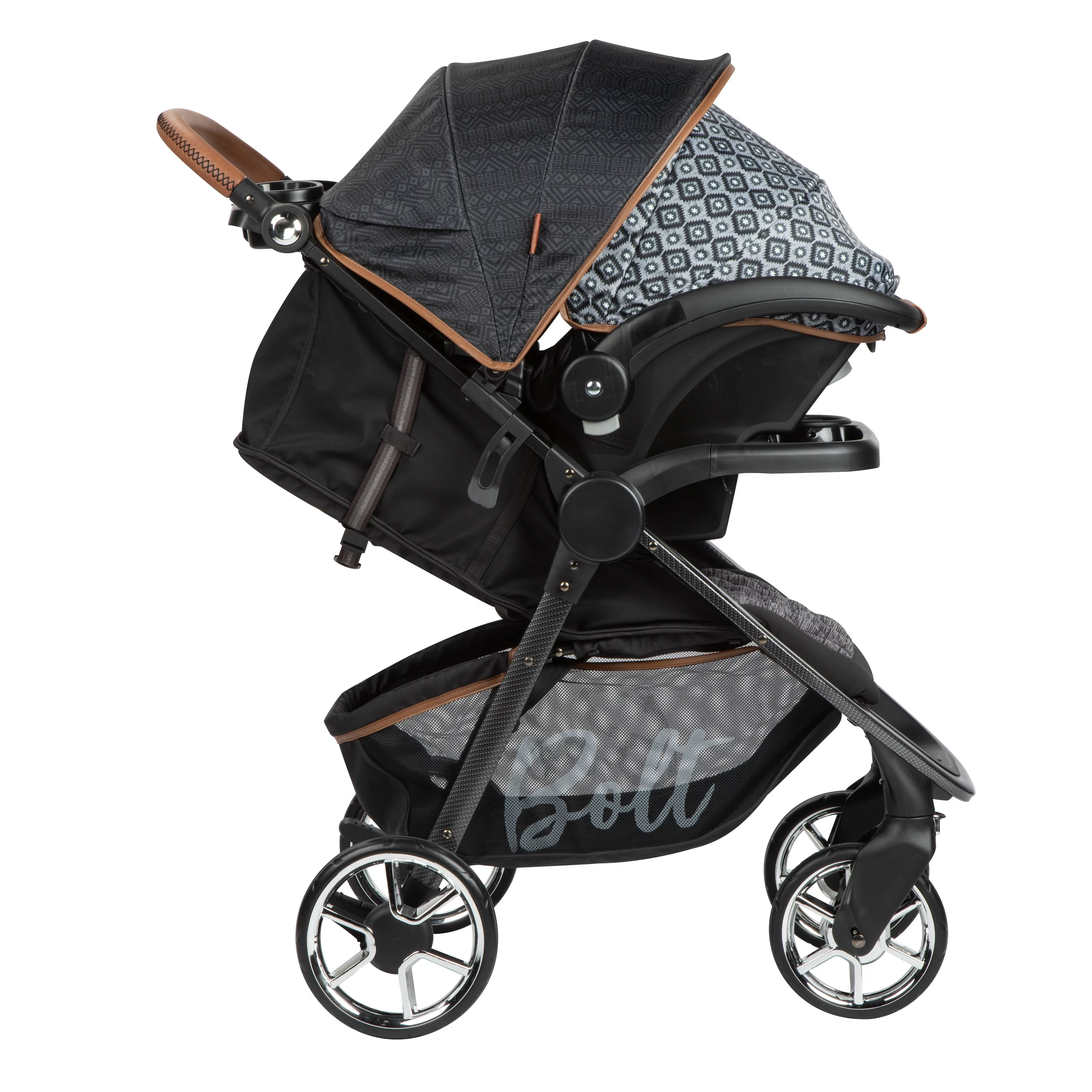 Monbebe Bolt Travel System Stroller and Infant Car Seat, Urban Boho