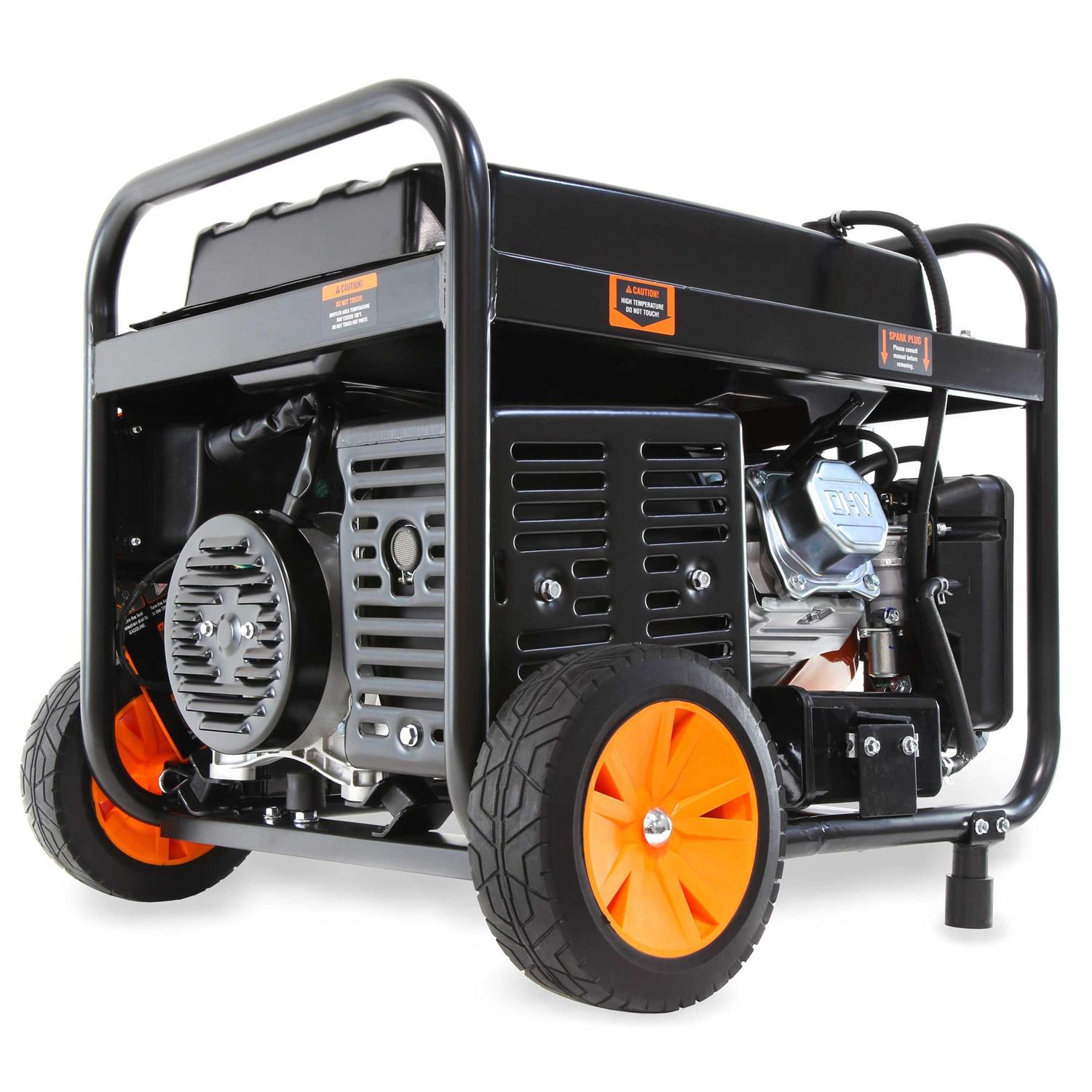 WEN 4750-Watt 120-Volt/240-Volt Dual Fuel Electric Start Portable Generator with Wheel Kit and CO Shutdown Sensor - Shop Hardware Tools Online Store