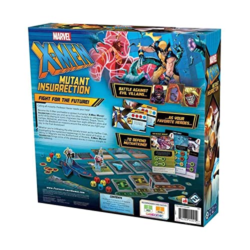 X-Men Mutant Insurrection Board Game - Action-Packed Combat Strategy Game, Cooperative Game for Kids & Adults, Ages 14+, 1-6 Players, 1 Hour Playtime, Made by Fantasy Flight Games