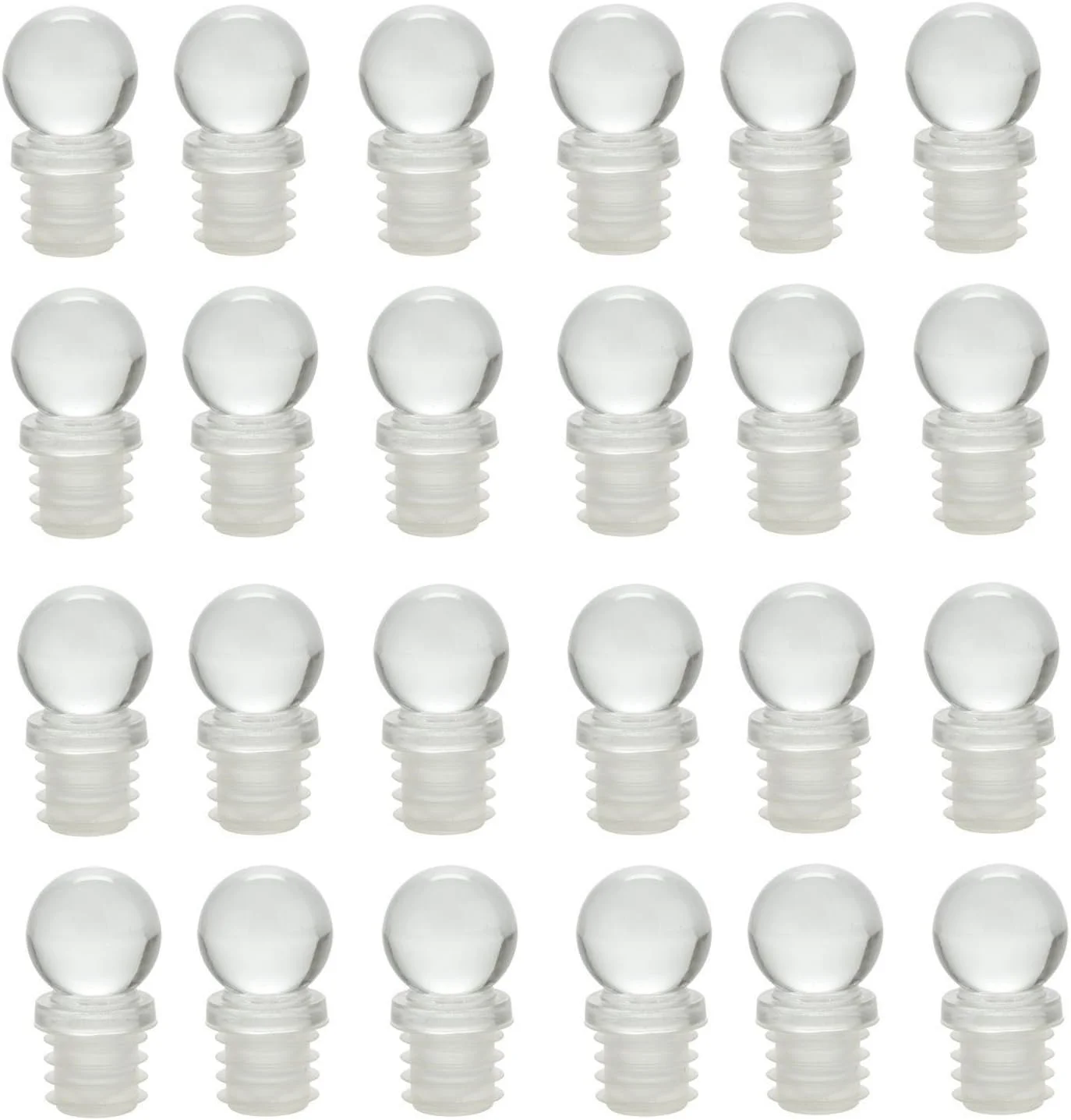 24 Pcs Glass Bottle Stoppers For Wine, Beverages, Soda, Champagne, Liquors, Oils