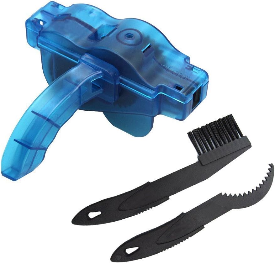 BlueSunshine Bike Chain Scrubber Chain Brush Chain Gear Cleaner Bicycle Clean Tool Set Bike Maintenance Care Cleaner Accessories for Cycling Bikes Road Bikes Mountain Bikes MTB