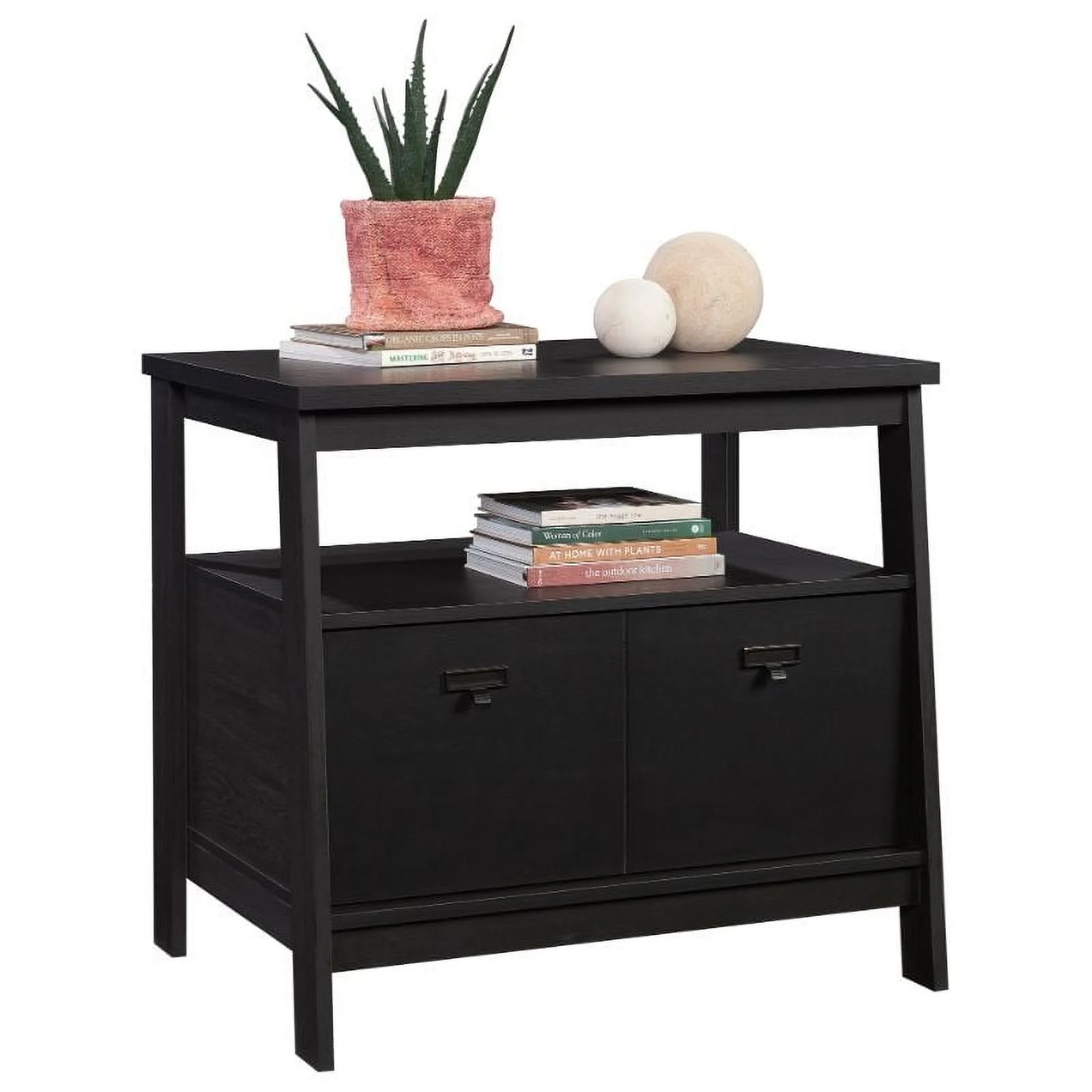 UrbanPro Engineered Wood Lateral File Cabinet in Raven Oak Finish