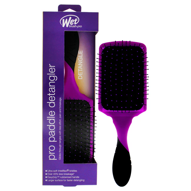 Pro Paddle Detangler Brush - Purple by Wet Brush for Unisex - 1 Pc Hair Brush