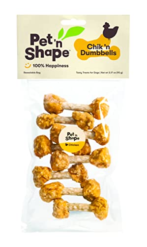 Pet 'n Shape Chik 'N Rice Dumbbells - All Natural Dog Treats, Chicken, 32 oz