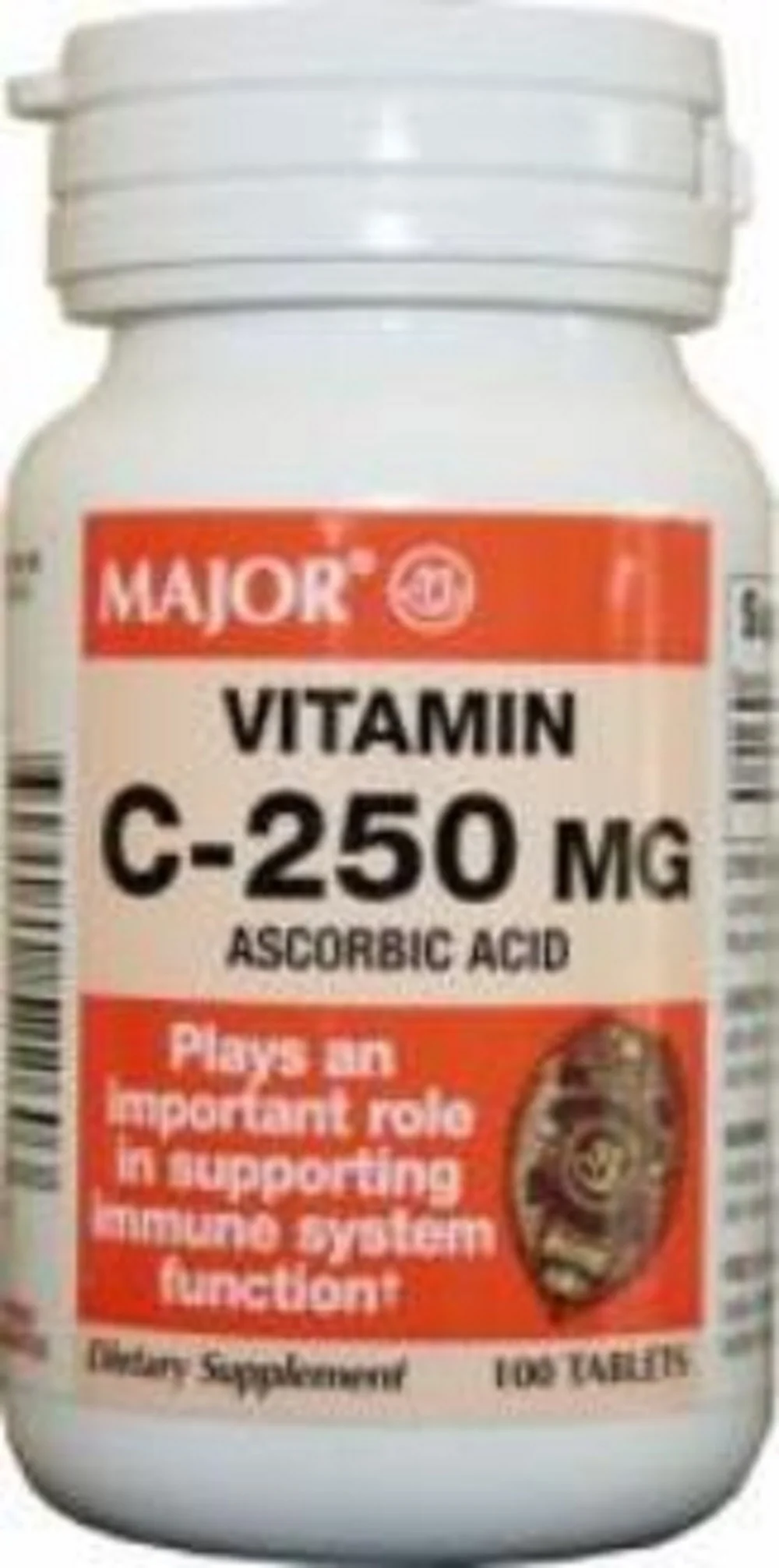 GeriCare - Vitamin C Supplement - 250 mg Strength - Tablet - 100 Per Bottle - 12/Case